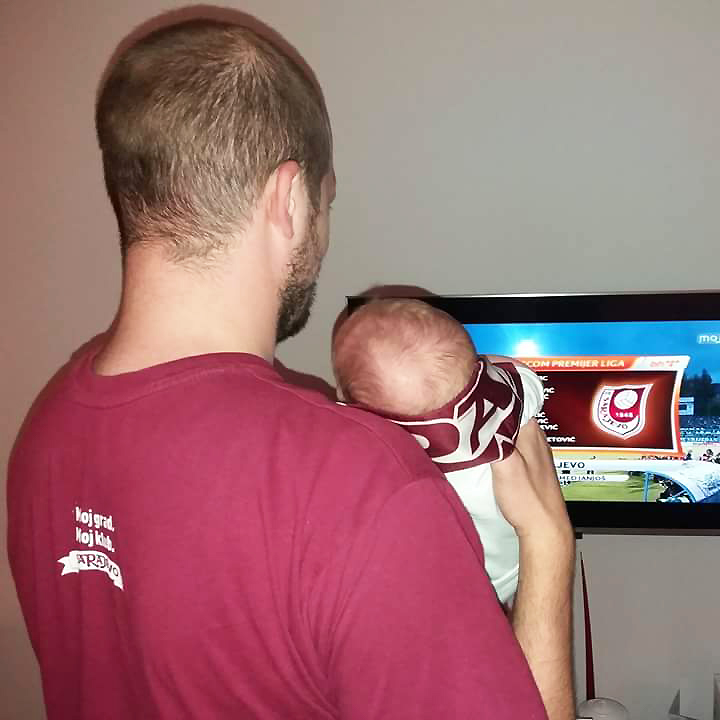 Semir Zilić, FK Sarajevo and his son Daris