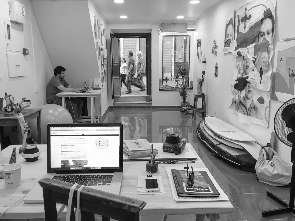 In the heart of Bairro Alto and Lisbon: Deslocado Gallery