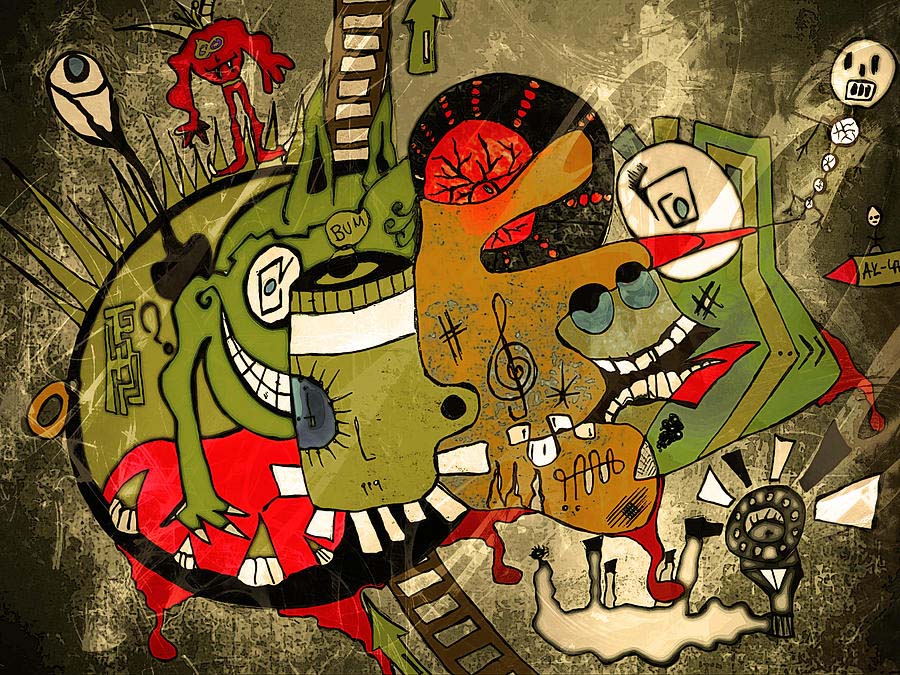 The Madness Continues by Rikardo Druskic was a finalist at the Art Revolution show in Taipei in Tawain