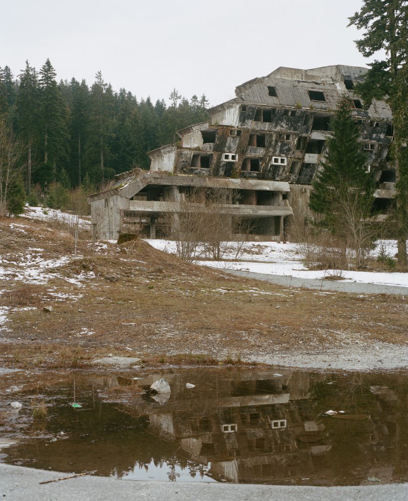 Olympic Ski Jumps on Igman Mountain close to Sarajevo