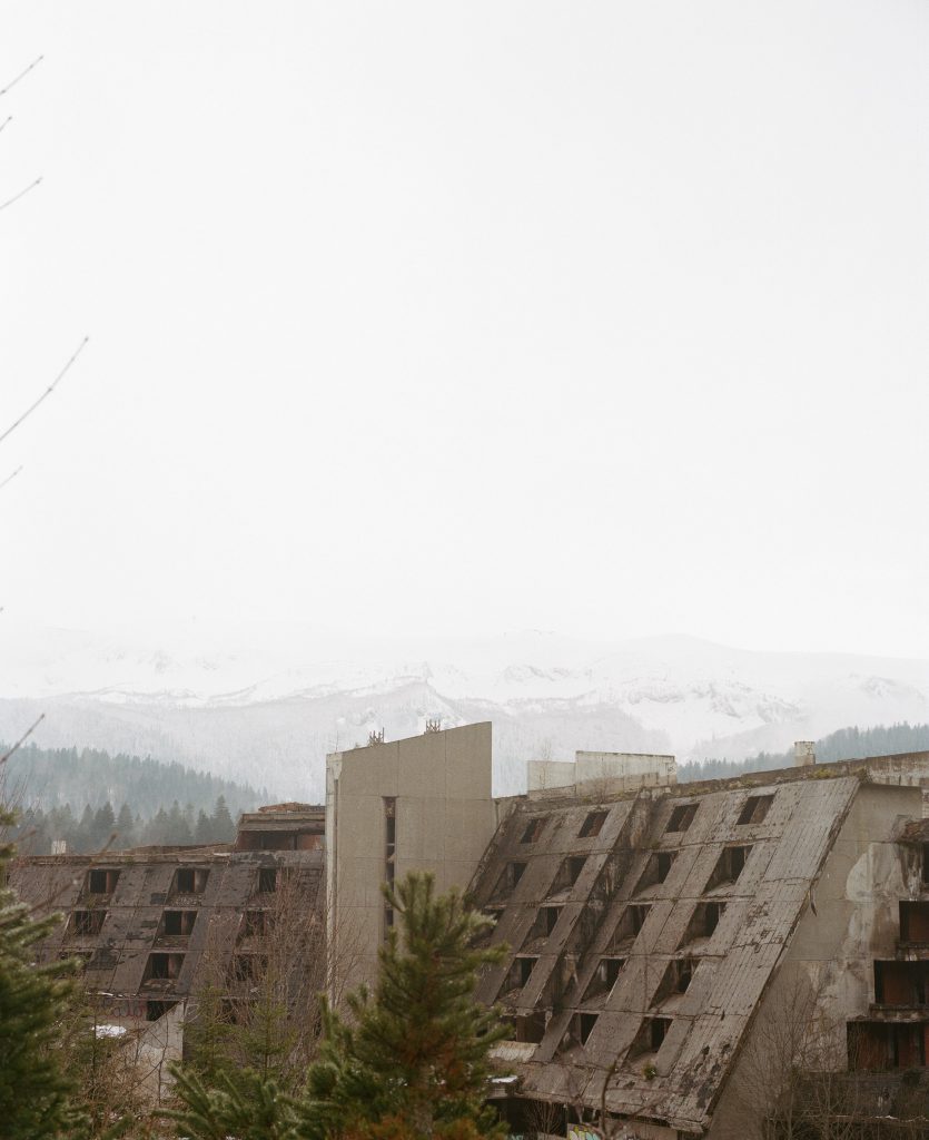 Igman Mountain: Hotels falling apart close to the Olympic Ski Jumps in Sarajevo