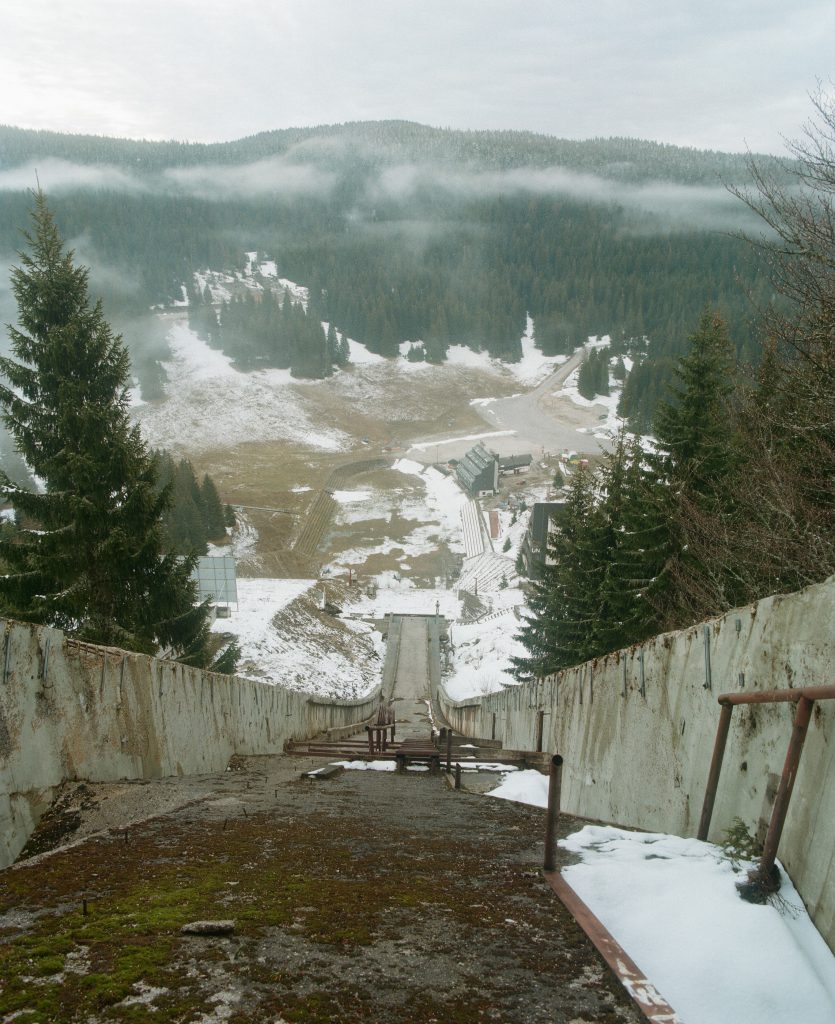 Olympic Ski Jumps on Igman Mountain close to Sarajevo