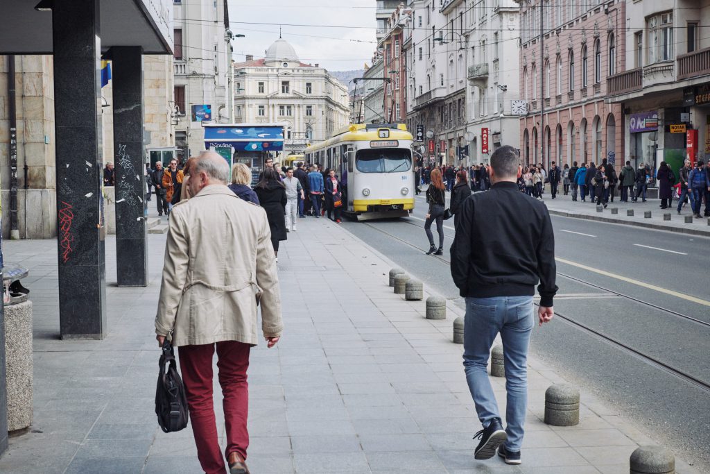 Titova Street in Sarajevo